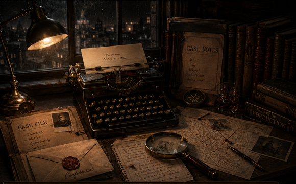 Mystery writing studio